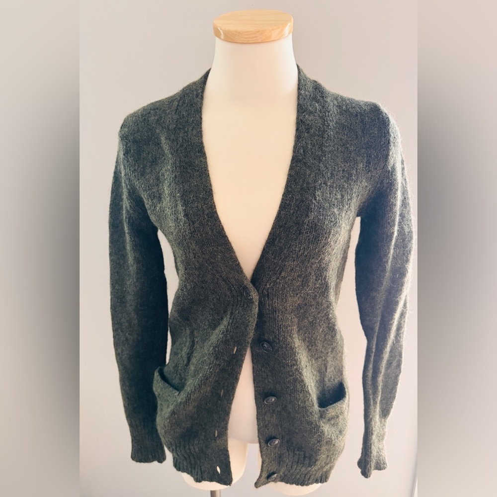 Ralph Lauren Denim & Supply Dark Green Wool Blend Sweater Cardigan